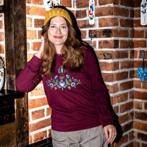 Bluza dresowa bordowa x