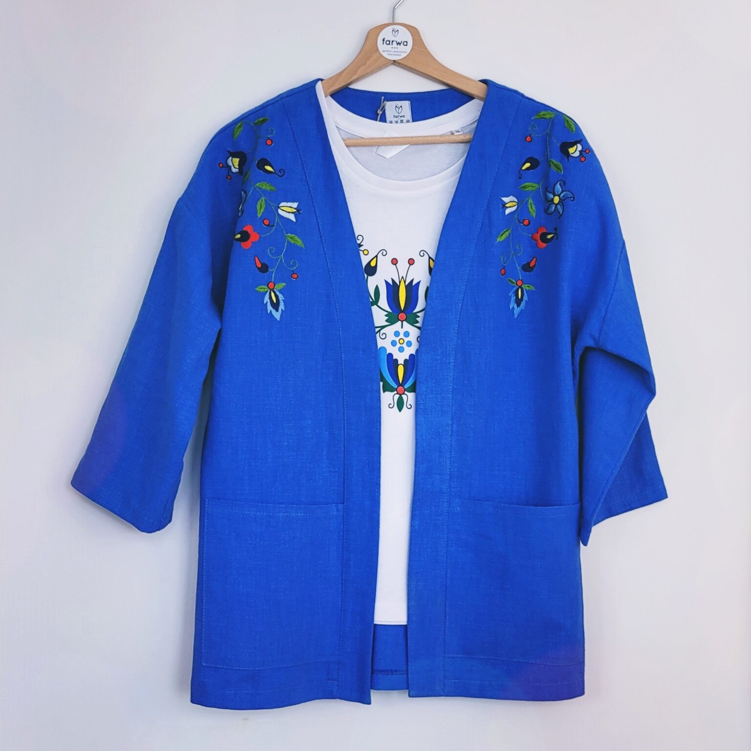 Kimono lniane – Żakiet Mòdri „Tilda”