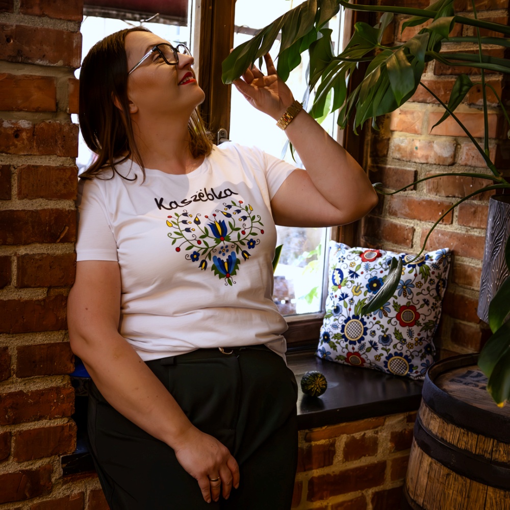 Koszulka KAszëbka Koszulka  Kaszëbka & Serce – organiczna