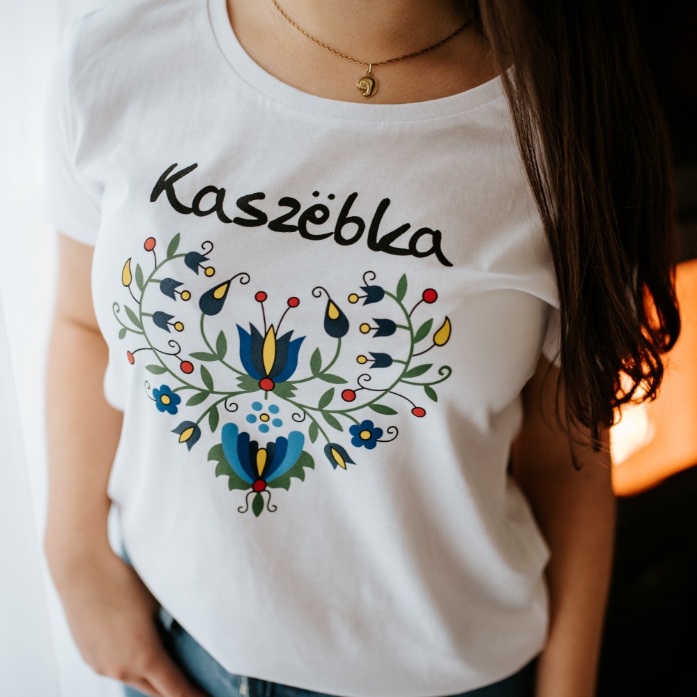 Koszulka biała Kaszëbka 7 Koszulka biala Kaszebka