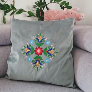 Poszewka Wdzydzka duza jasnozielona  x