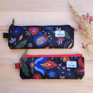 Piornik haft wdzydzki waski czarny x