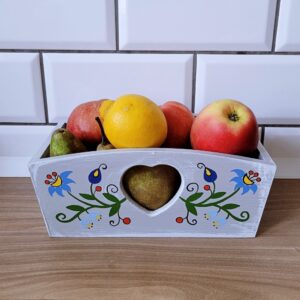 Pojemnik serca maly szary wzor zukowski x