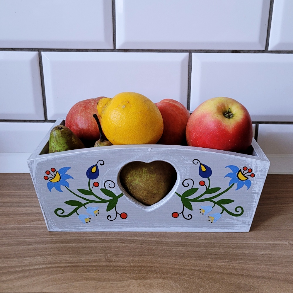 Pojemnik serca mały szary wzór żukowski Pojemnik serca maly szary wzor zukowski